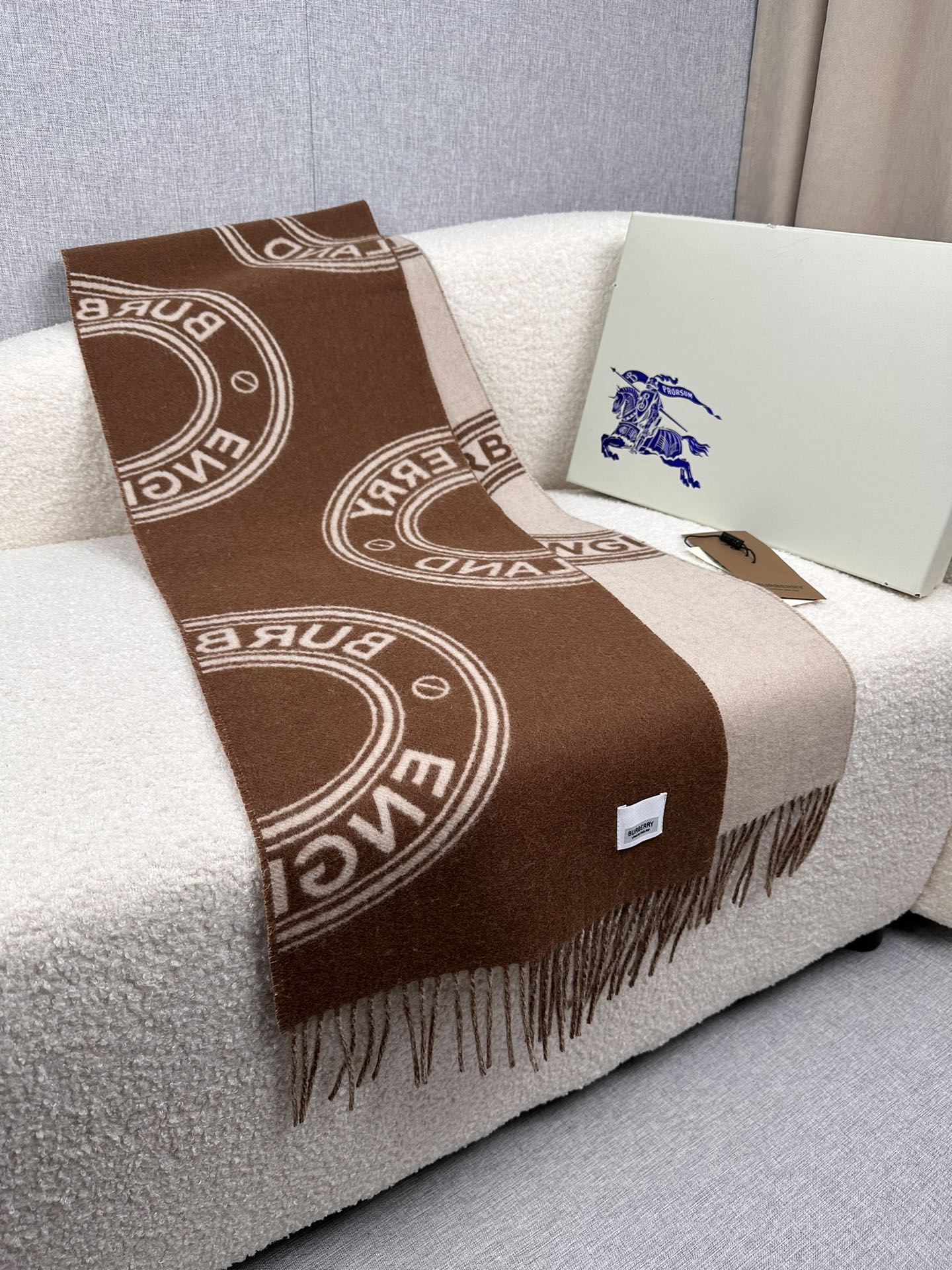 BURBERRY BBR SCARF IN CASHMERE 505319