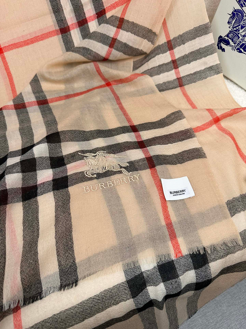 BURBERRY BBR SCARF 220 CM IN CASHMERE 490973