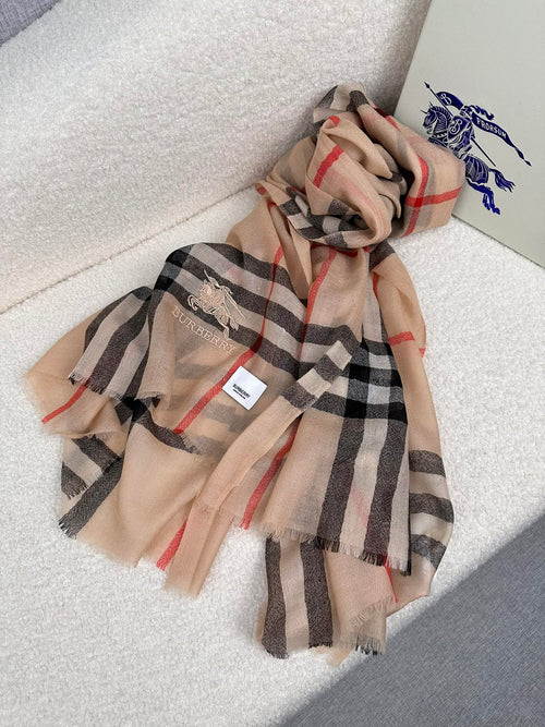 BURBERRY BBR SCARF 220 CM IN CASHMERE 490973