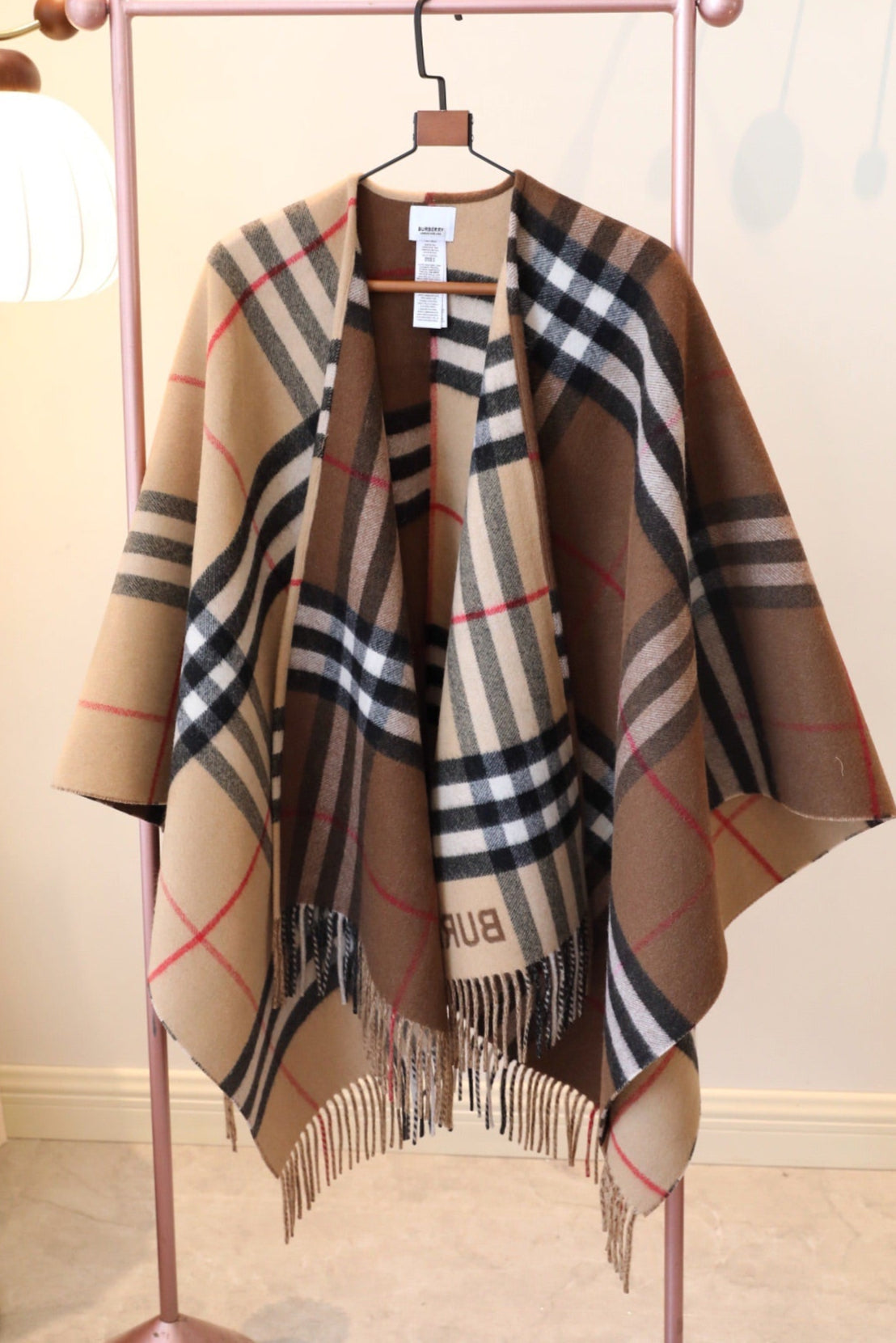 BURBERRY BBR SCARF 140 CM IN CASHMERE 732179