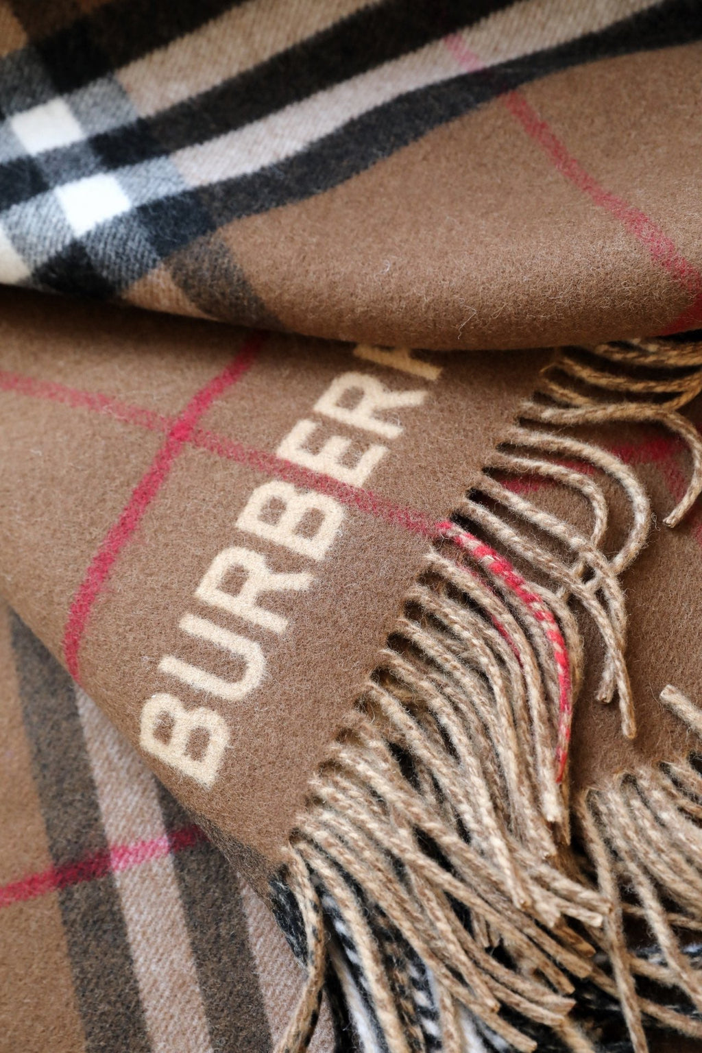 BURBERRY BBR SCARF 140 CM IN CASHMERE 732179
