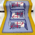 HERMES BLANKET 180 CM IN COLORFUL LAMBSWOOL AND CASERE 256061
