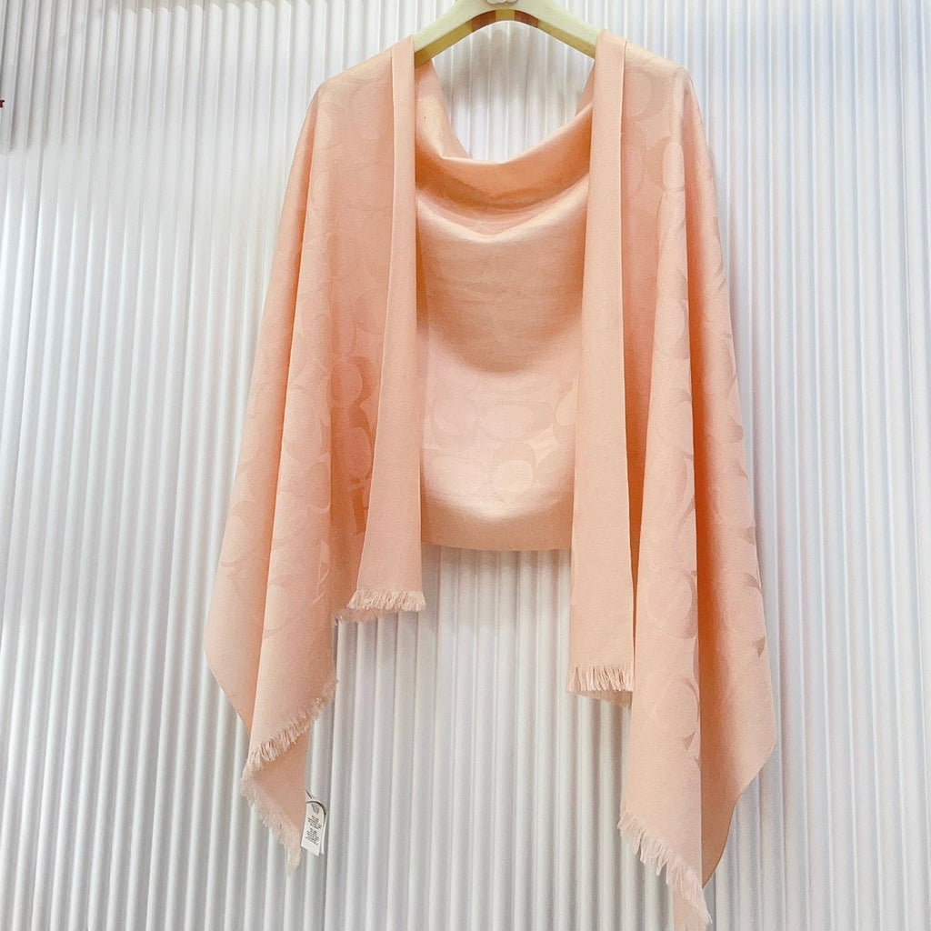COACH SCARF 180 CM IN PECHY PINK CASHMERE 332876
