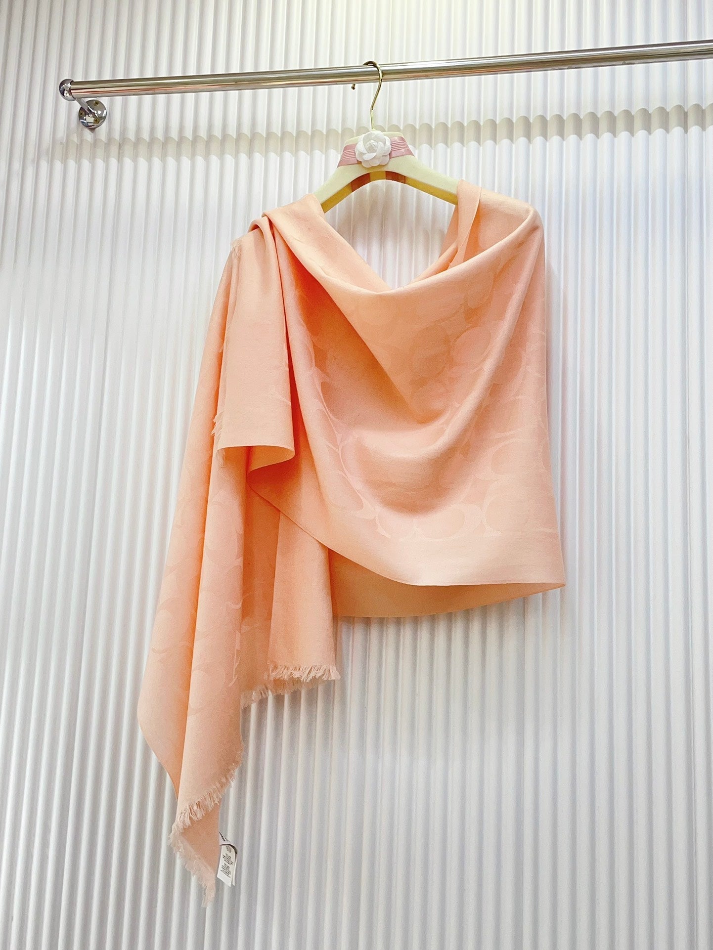 COACH SCARF 180 CM IN PECHY PINK CASHMERE 332876