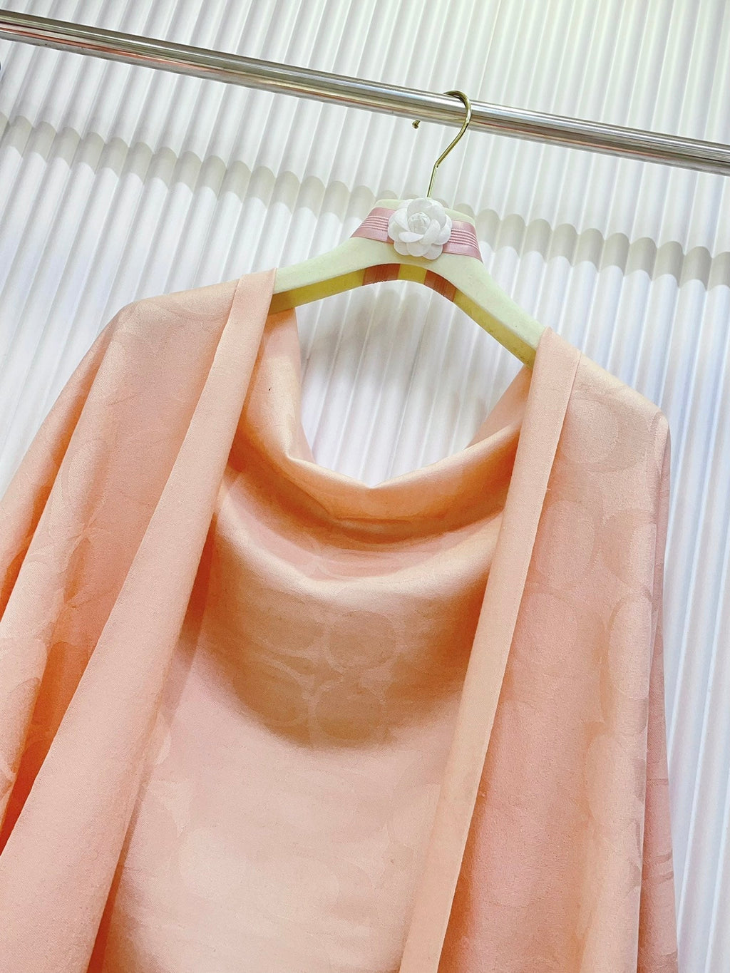 COACH SCARF 180 CM IN PECHY PINK CASHMERE 332876