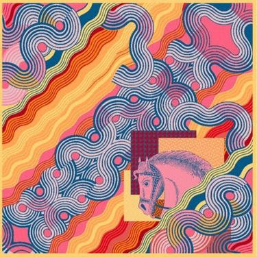 HERMES SCARF 140 CM COLORFUL 388171