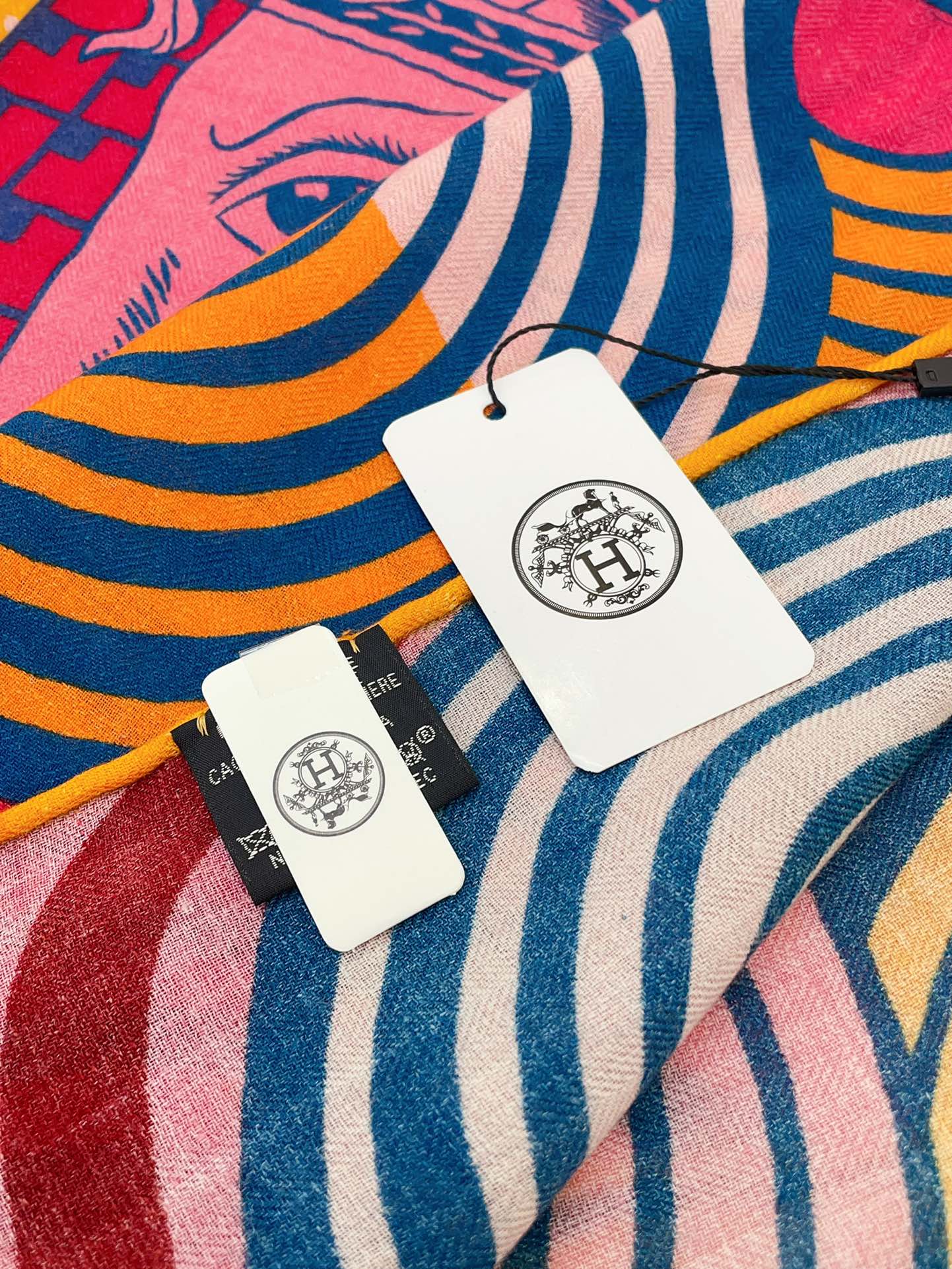 HERMES SCARF 140 CM COLORFUL 388171