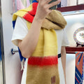 LOEWE SCARF 185 CM IN COLORFUL GRADIENT WOOL AND MOHAIR 396252