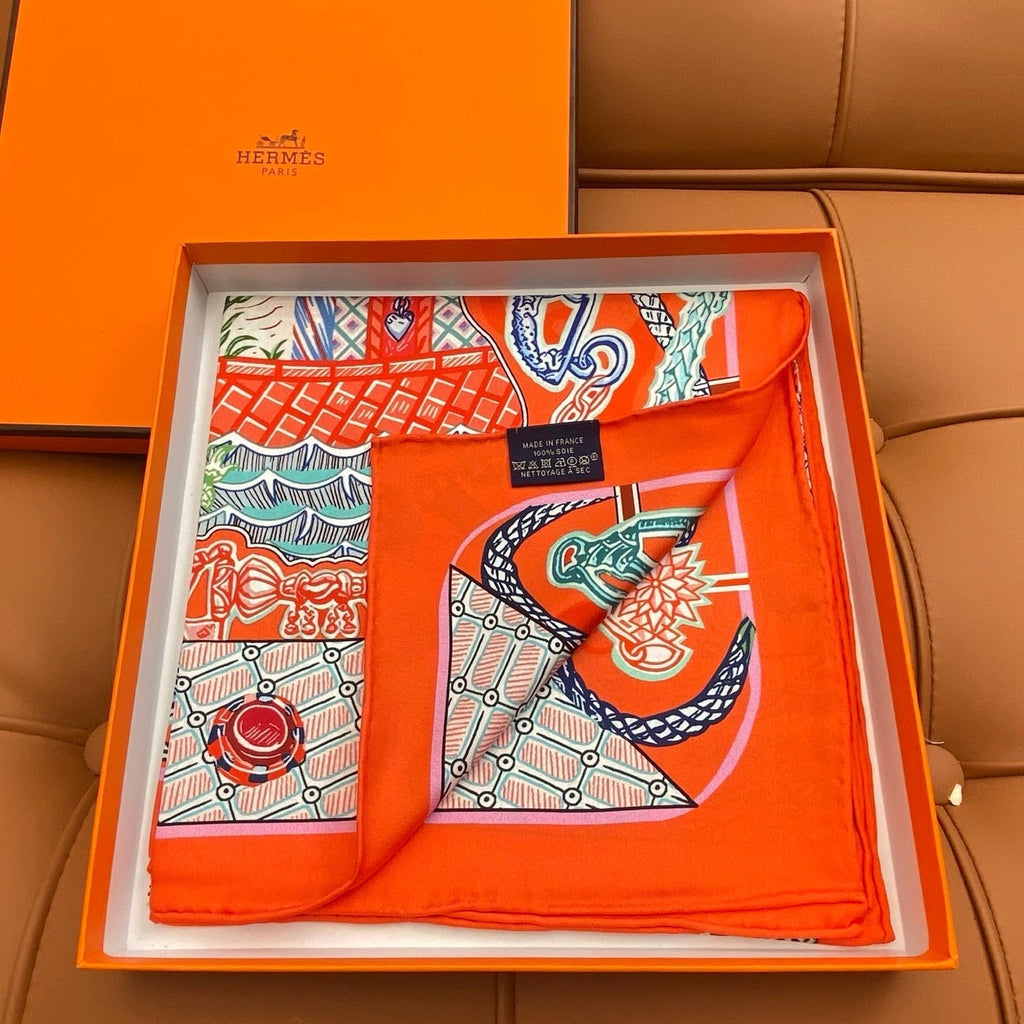 HERMES HERMES 25S SCARF 90 IN SILK 703684