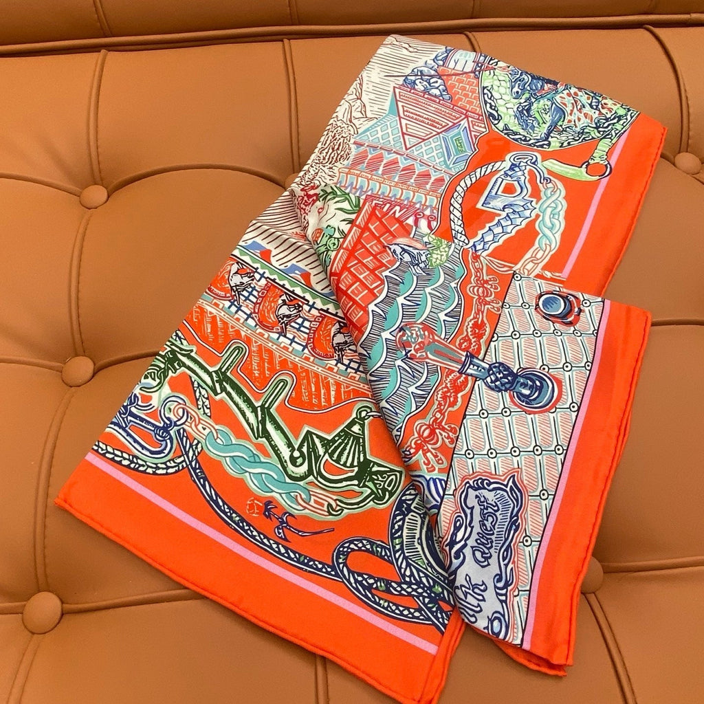 HERMES HERMES 25S SCARF 90 IN SILK 703684
