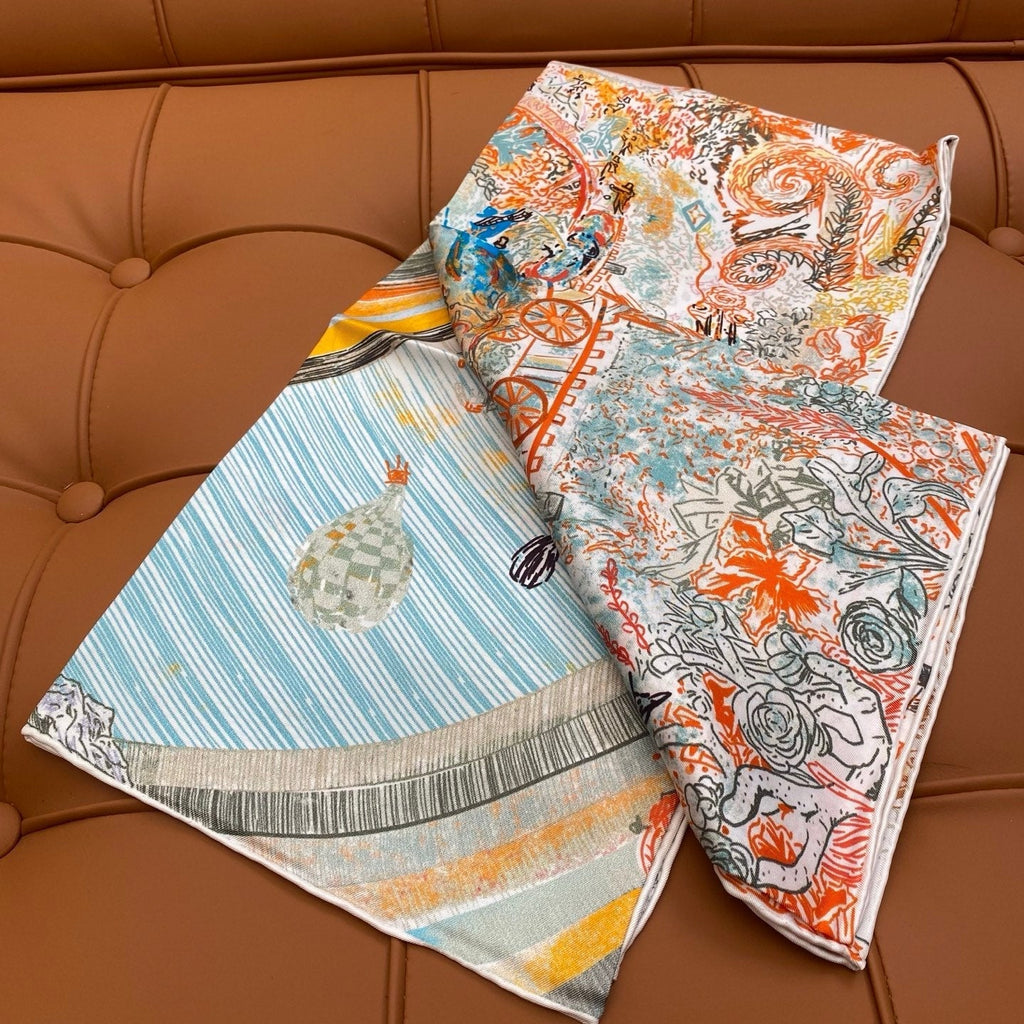 HERMES HERMES 25S SCARF 90 IN SILK 703688