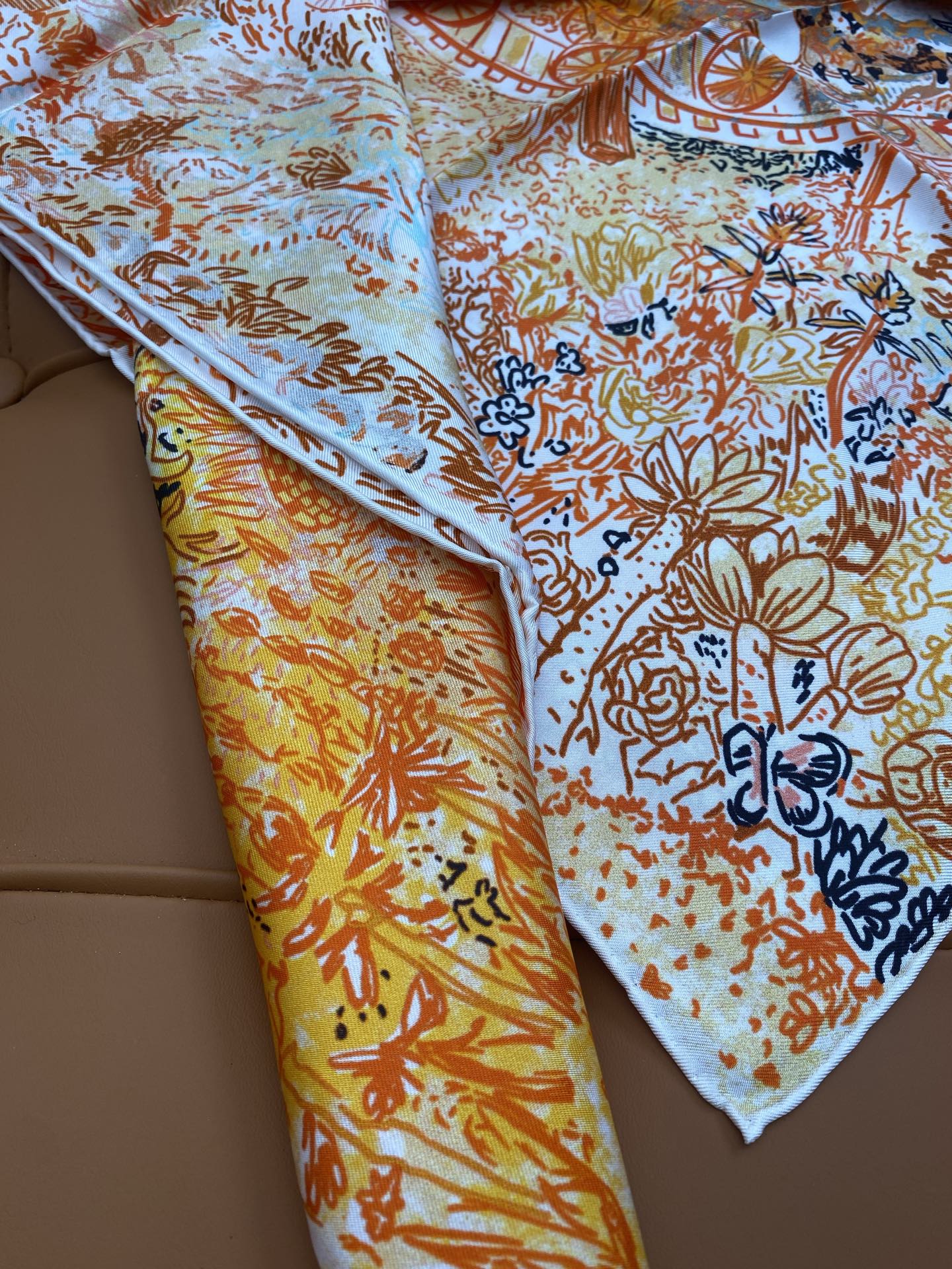 HERMES HERMES 25S SCARF 90 IN SILK 703689
