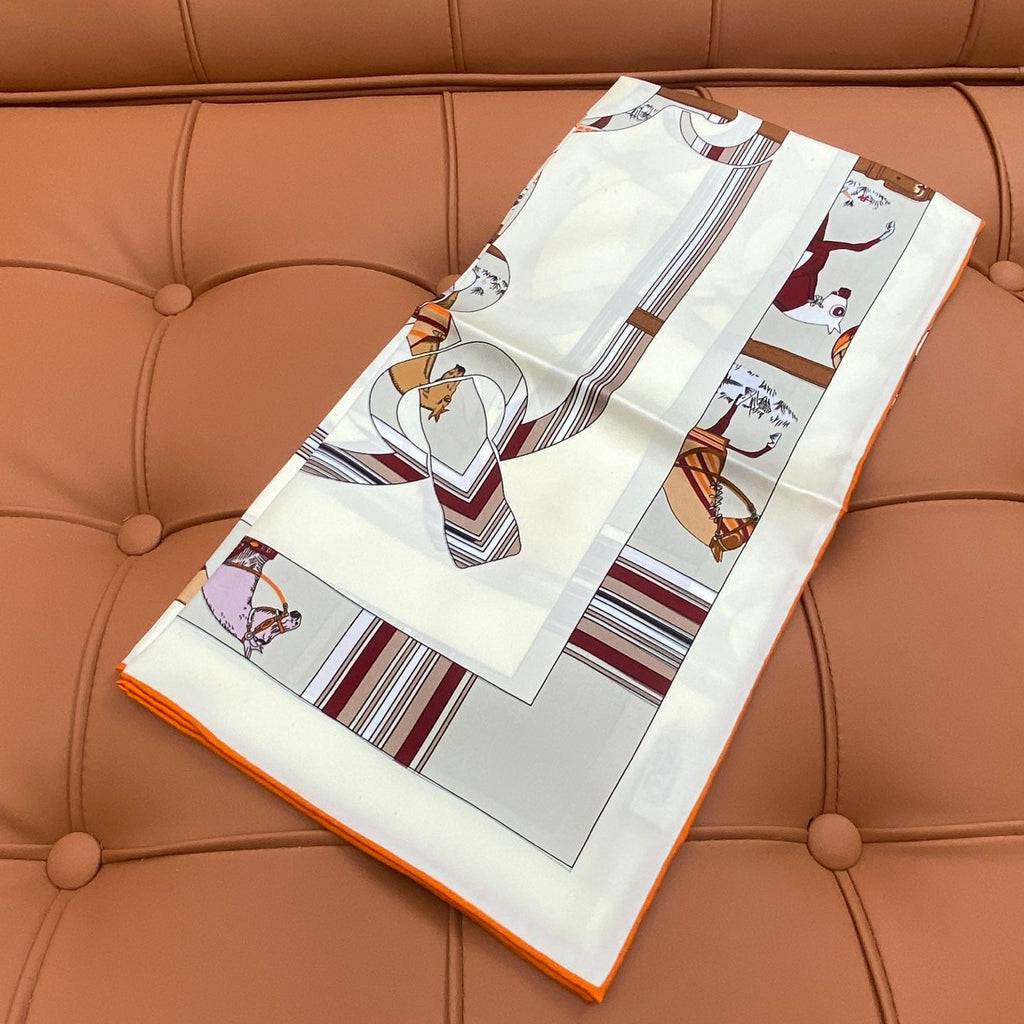 HERMES HERMES 25S SCARF 90 IN SILK 703708