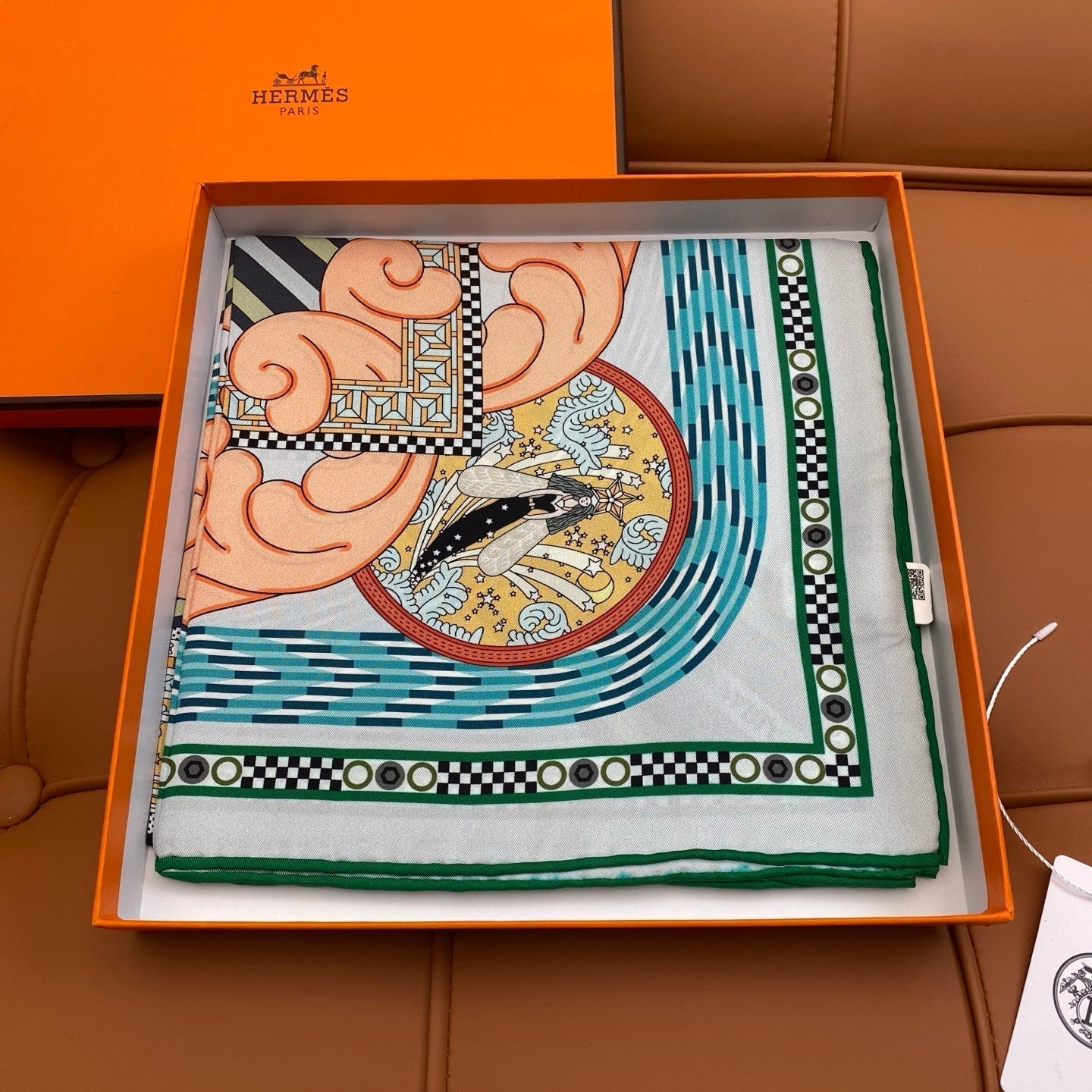 HERMES HERMES 25S SCARF 90 IN SILK 709683