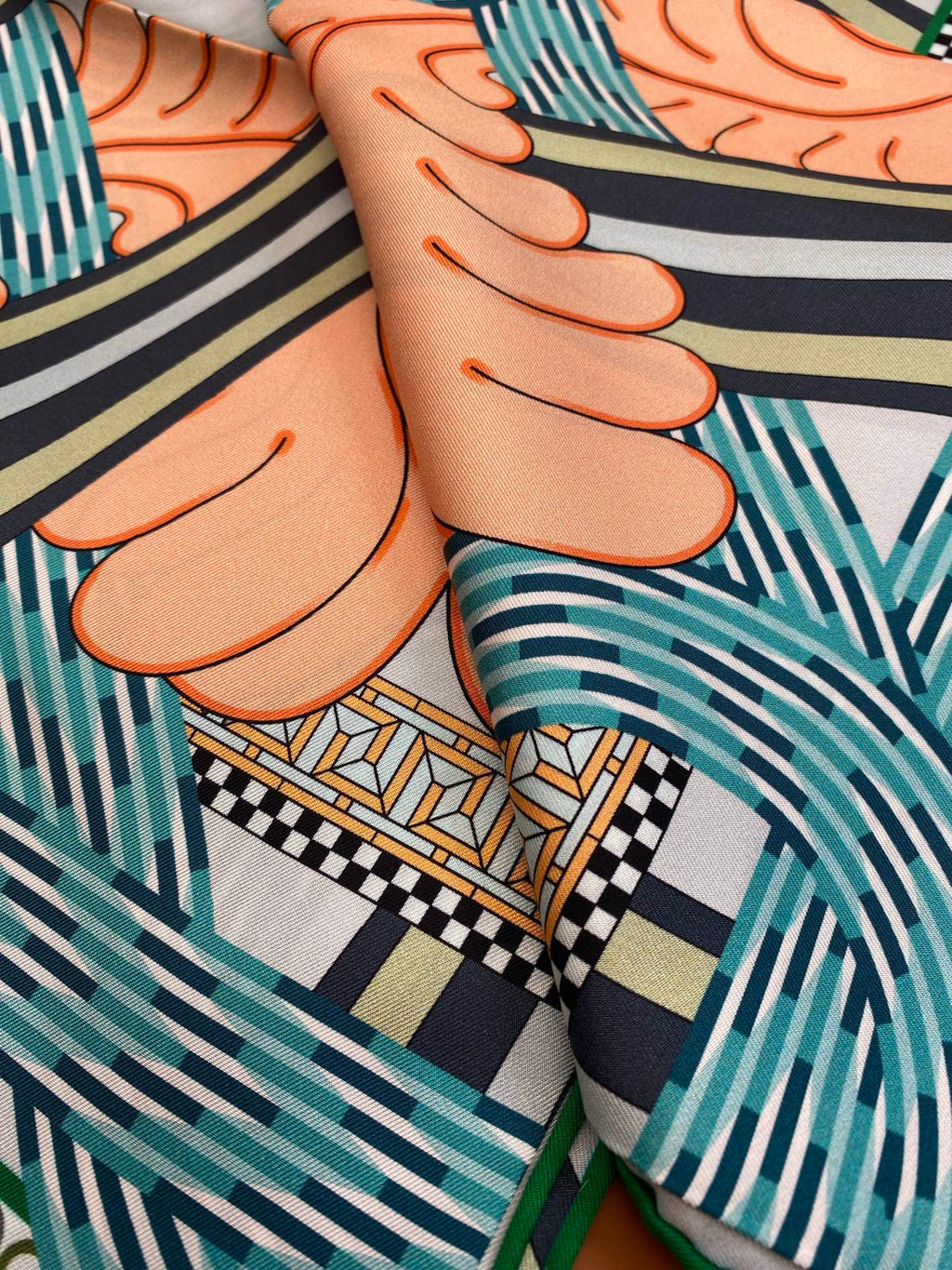 HERMES HERMES 25S SCARF 90 IN SILK 709683
