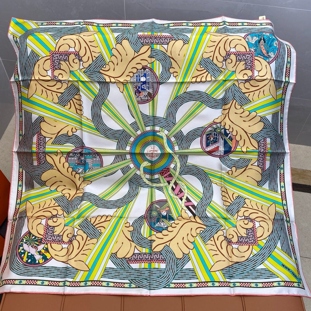 HERMES HERMES 25S SCARF 90 IN SILK 709684