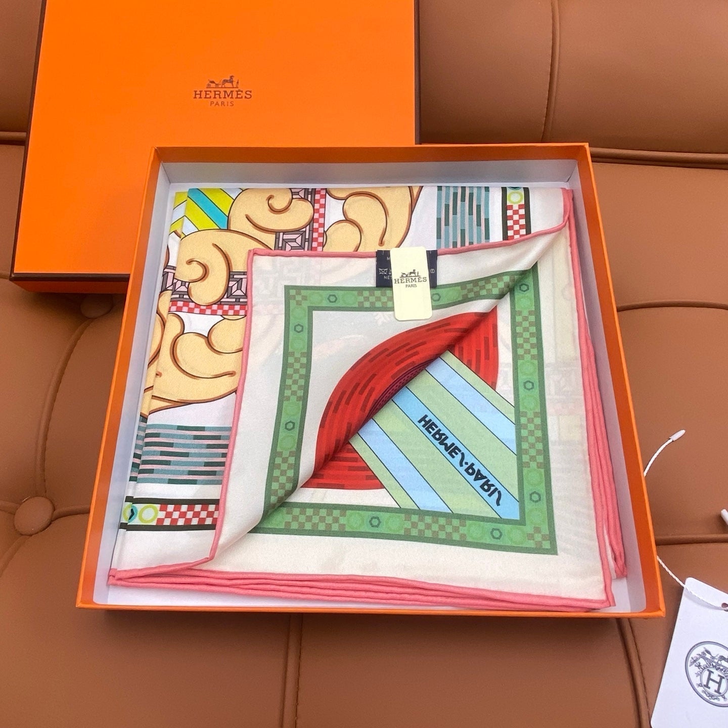 HERMES HERMES 25S SCARF 90 IN SILK 709684