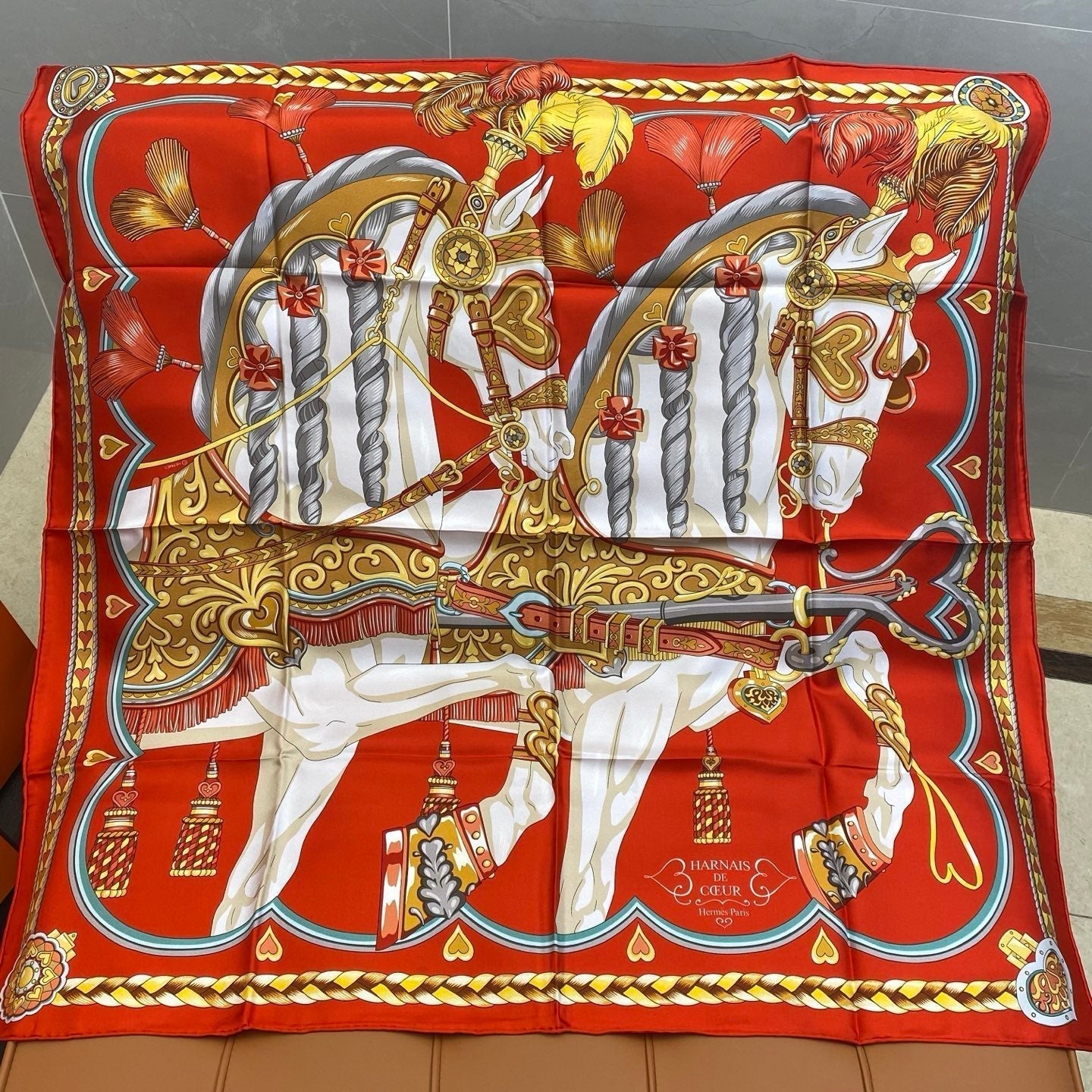 HERMES HERMES 25S SCARF 90 IN SILK 709688