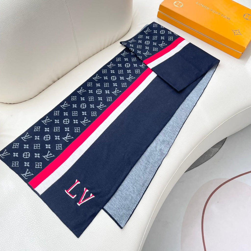 LOUIS VUITTON SCARF 180 CM IN COLORFUL CASHMERE 392965