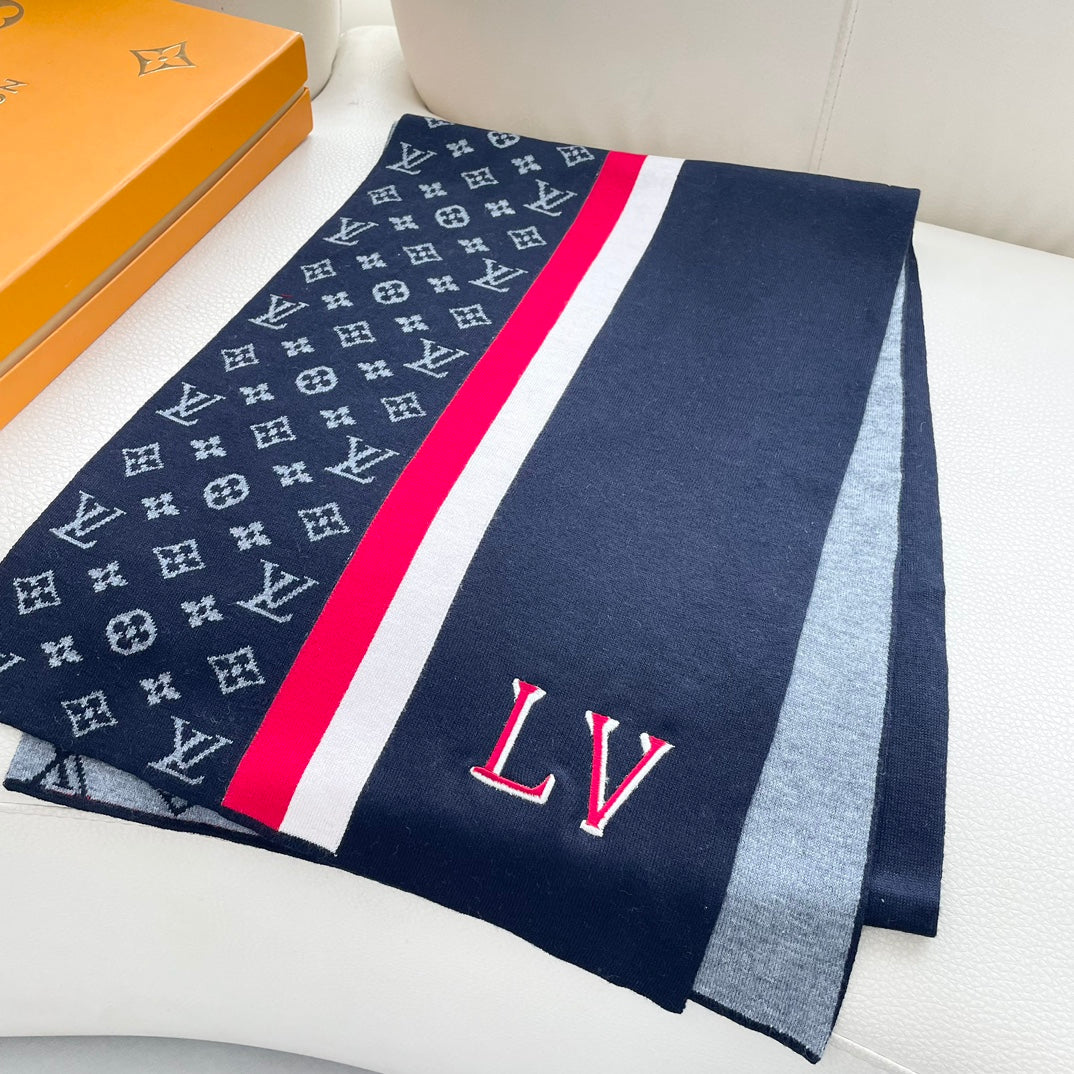 LOUIS VUITTON SCARF 180 CM IN COLORFUL CASHMERE 392965