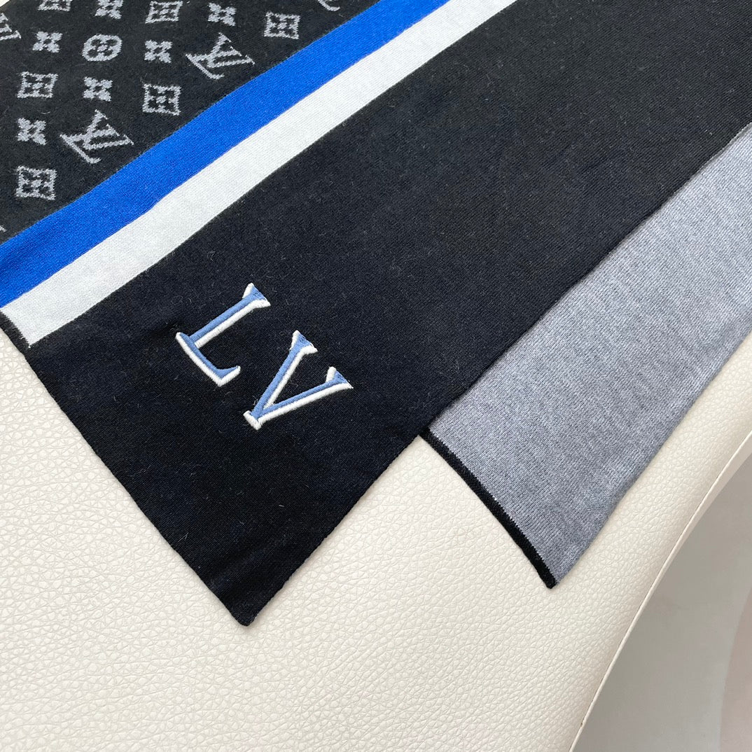 LOUIS VUITTON SCARF 180 CM IN COLORFUL CASHMERE 392966