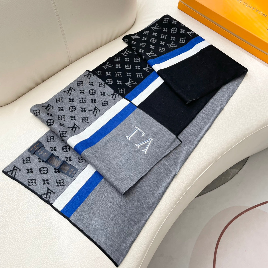 LOUIS VUITTON SCARF 180 CM IN COLORFUL CASHMERE 392966