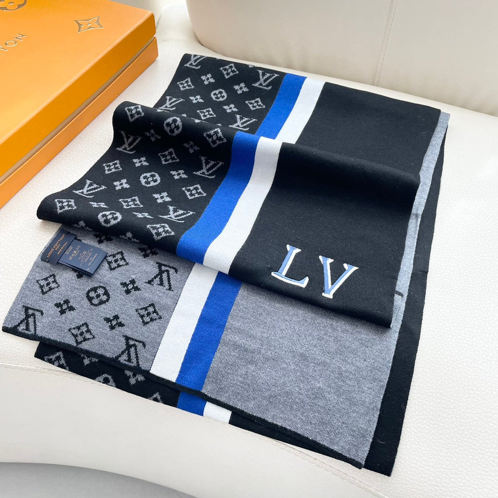 LOUIS VUITTON SCARF 180 CM IN COLORFUL CASHMERE 392966