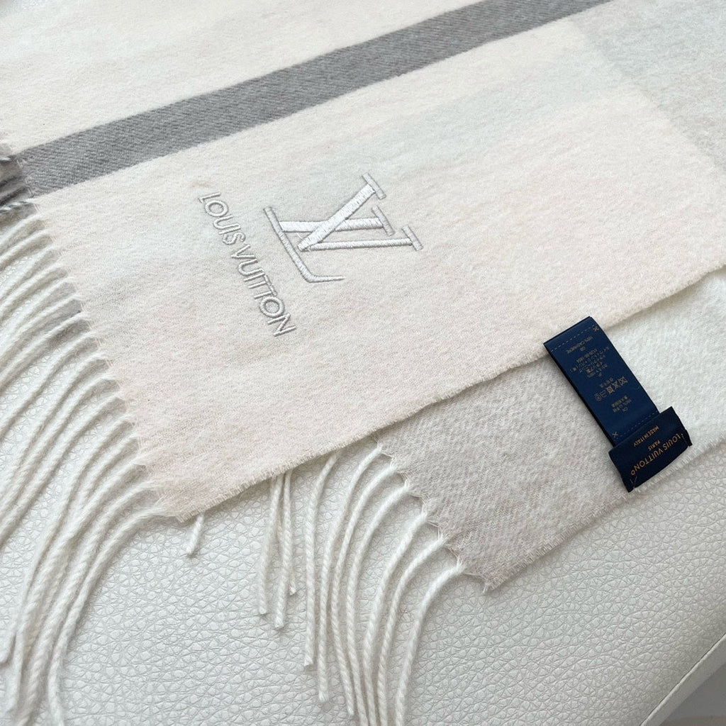 LOUIS VUITTON SCARF 180 CM IN BEIGE CASHMERE 394703