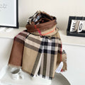 BURBERRY SCARF 220 CM IN COLORFUL SHEEP WOOL AND MULBERRY SILK 408932
