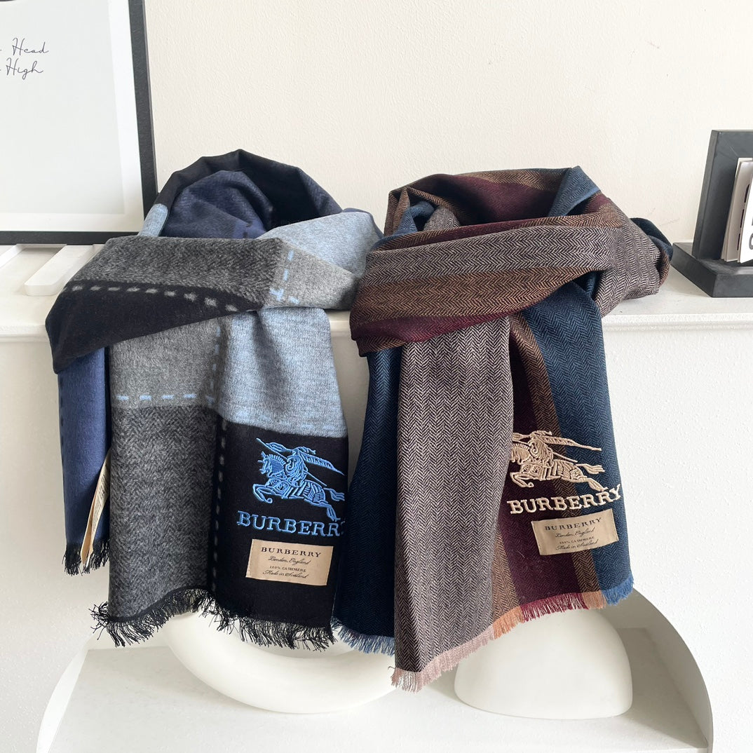 BURBERRY BBR SCARF 180 CM IN CASHMERE 487518
