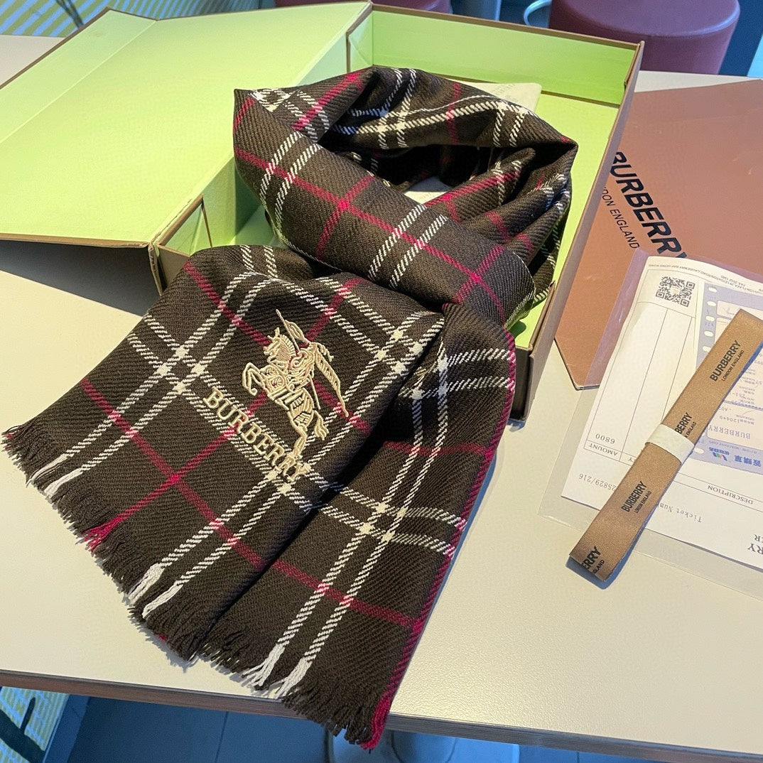 BURBERRY BBR SCARF 180 CM IN CASHMERE 477831