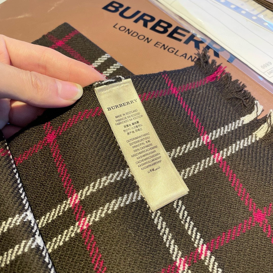 BURBERRY BBR SCARF 180 CM IN CASHMERE 477831