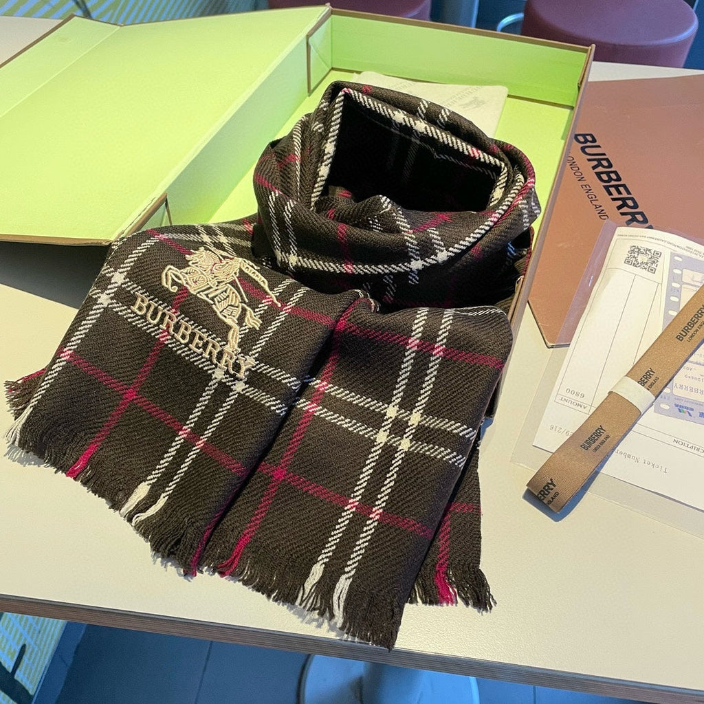 BURBERRY BBR SCARF 180 CM IN CASHMERE 477831