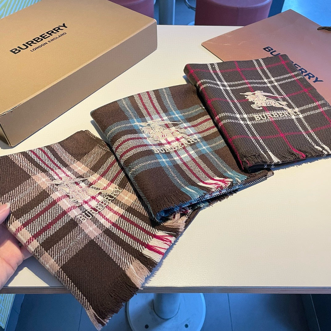 BURBERRY BBR SCARF 180 CM IN CASHMERE 477831