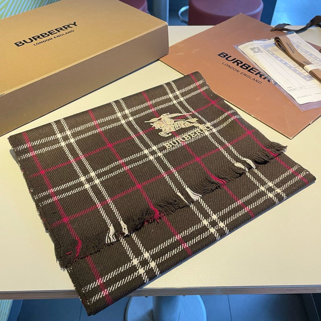 BURBERRY BBR SCARF 180 CM IN CASHMERE 477831