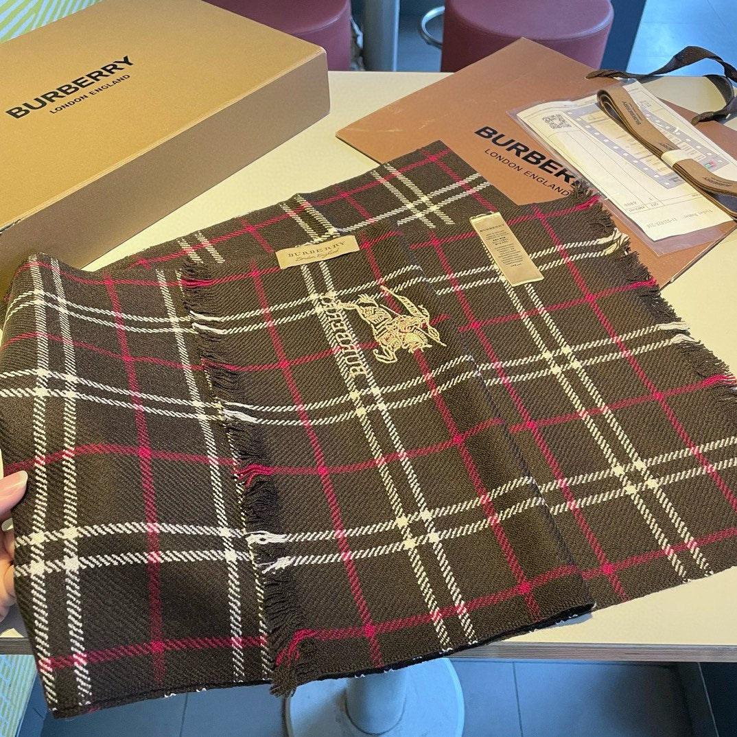 BURBERRY BBR SCARF 180 CM IN CASHMERE 477831