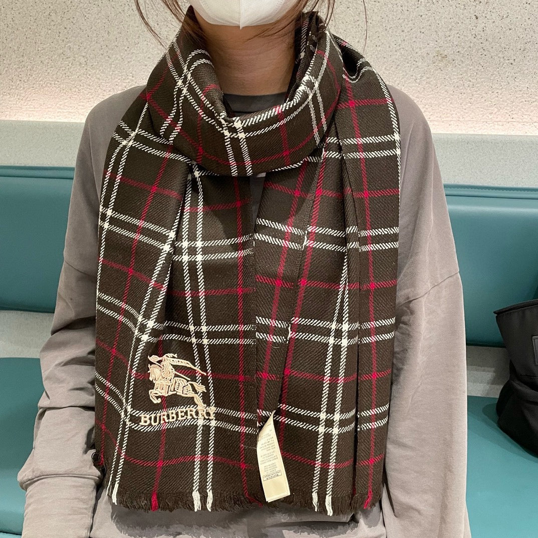 BURBERRY BBR SCARF 180 CM IN CASHMERE 477831