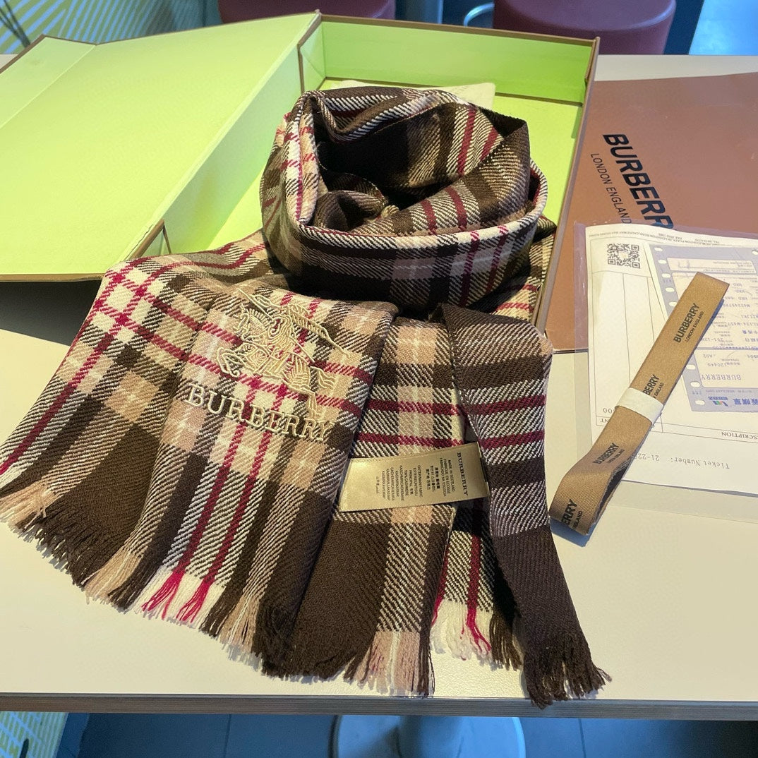 BURBERRY BBR SCARF 180 CM IN CASHMERE 477832