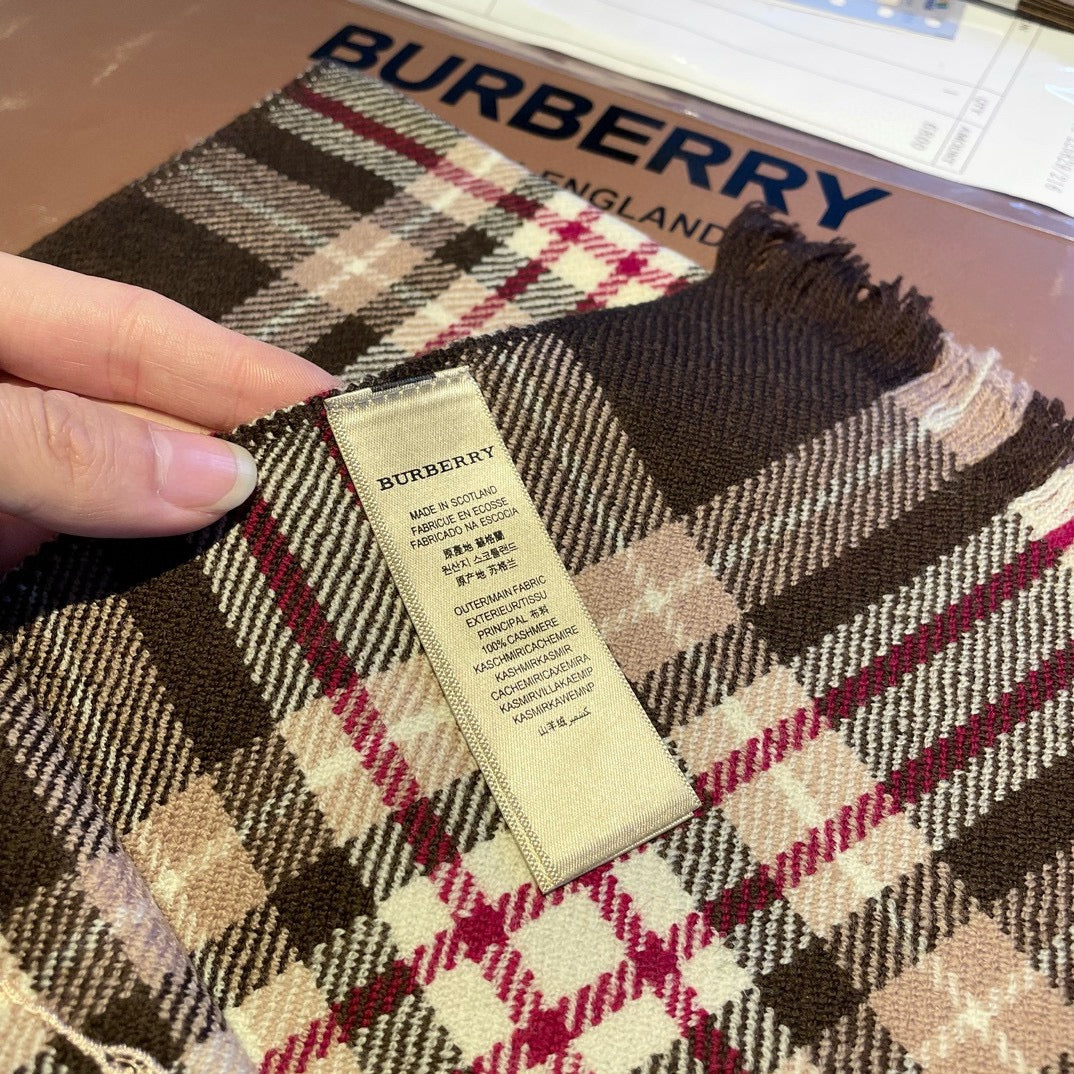 BURBERRY BBR SCARF 180 CM IN CASHMERE 477832
