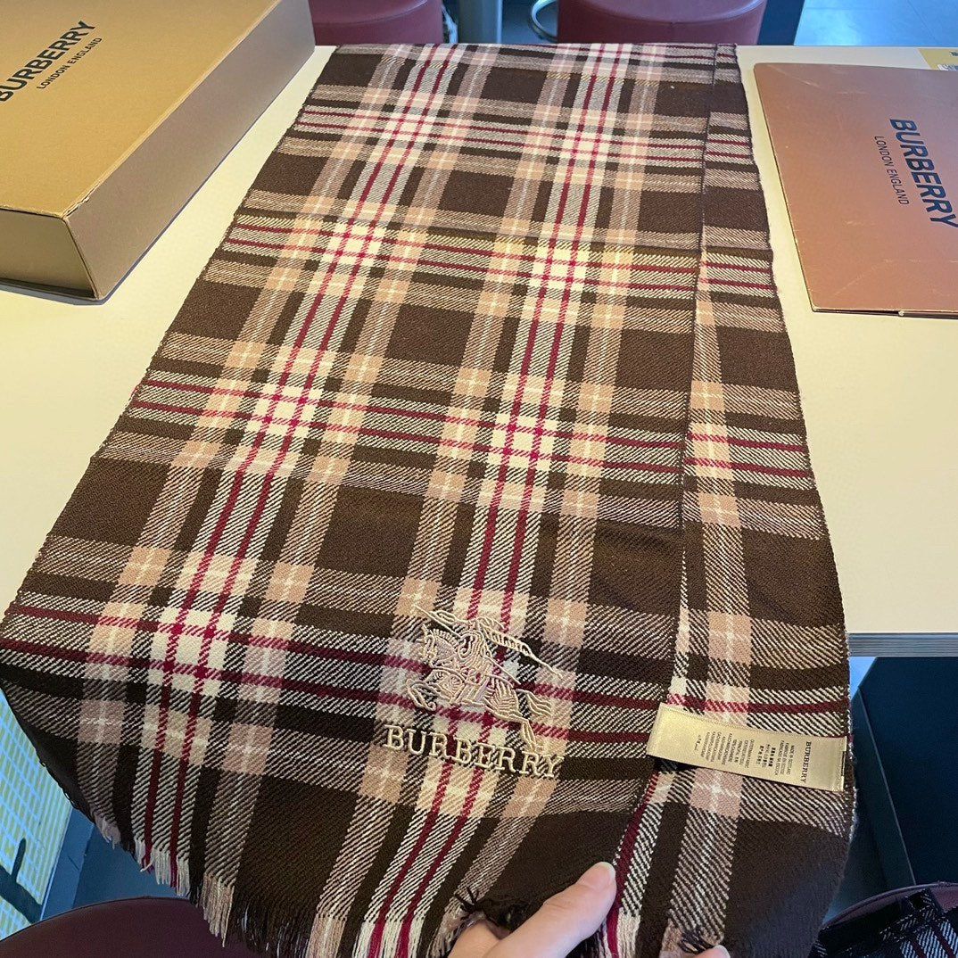 BURBERRY BBR SCARF 180 CM IN CASHMERE 477832