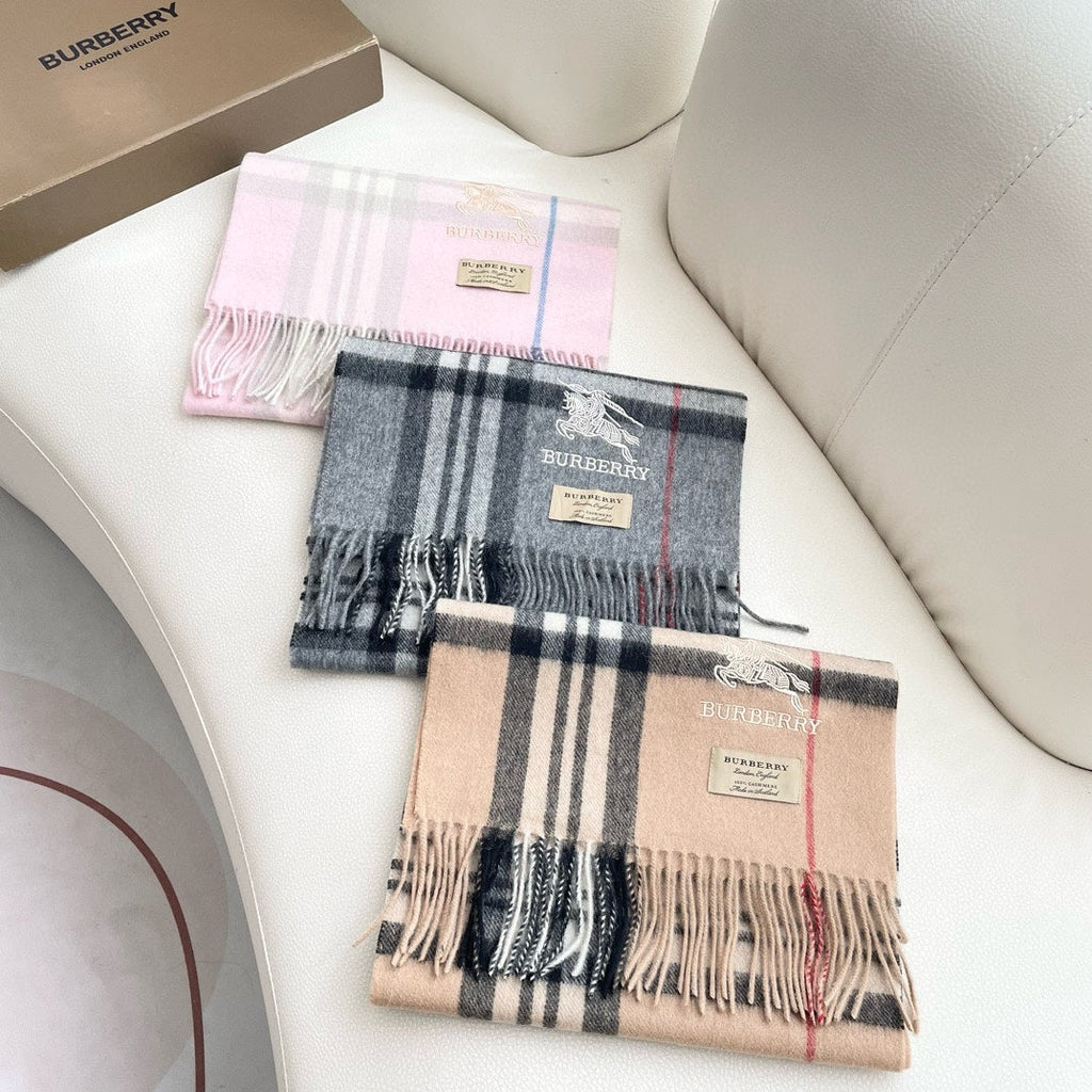 BURBERRY BBR SCARF 180 CM IN CASHMERE 490946