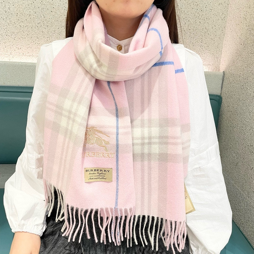 BURBERRY BBR SCARF 180 CM IN CASHMERE 490946