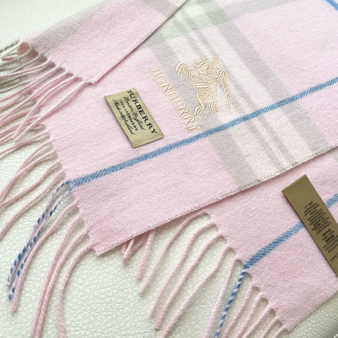 BURBERRY BBR SCARF 180 CM IN CASHMERE 490946