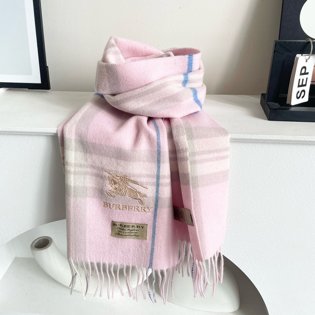 BURBERRY BBR SCARF 180 CM IN CASHMERE 490946
