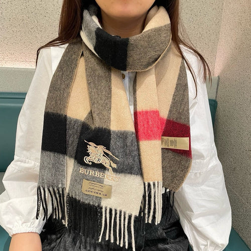 BURBERRY BBR SCARF 180 CM IN CASHMERE 490949