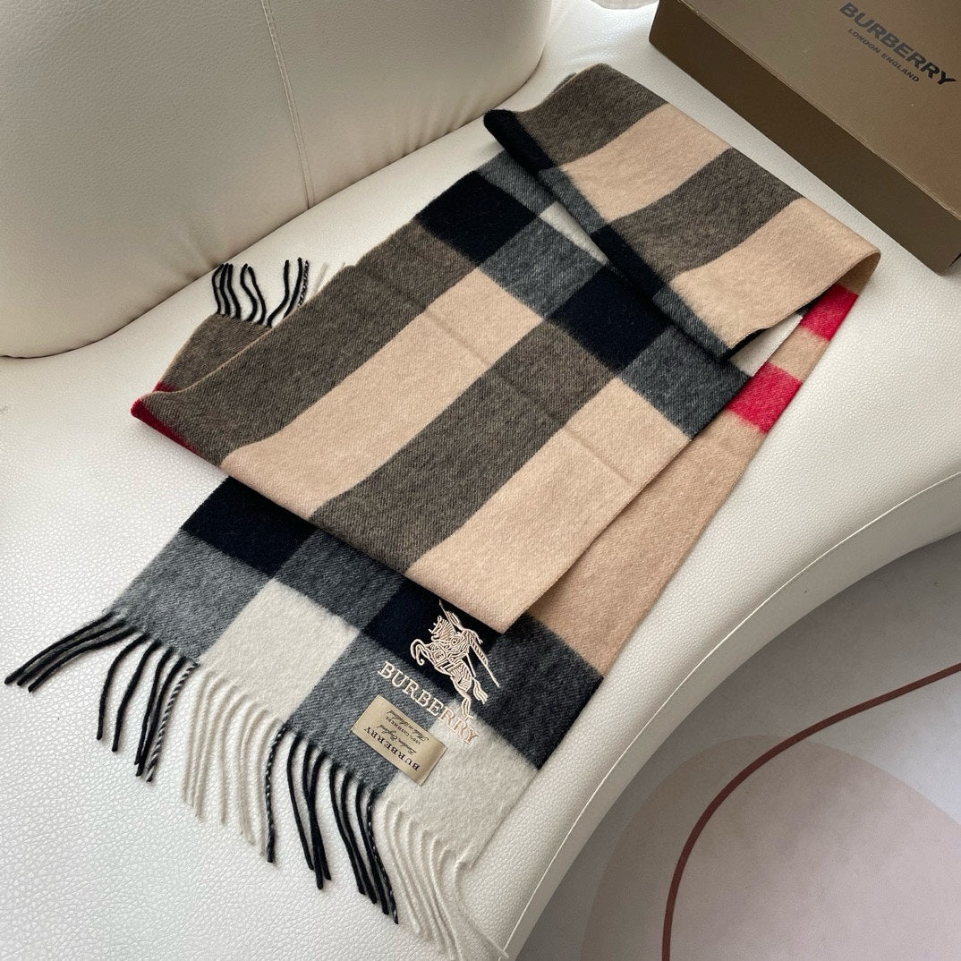 BURBERRY BBR SCARF 180 CM IN CASHMERE 490949