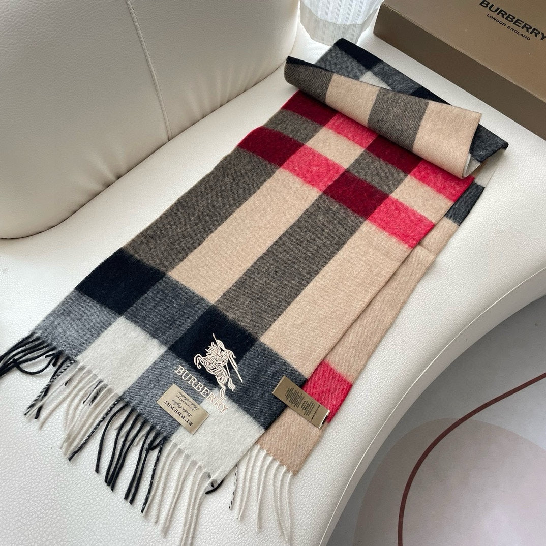 BURBERRY BBR SCARF 180 CM IN CASHMERE 490949