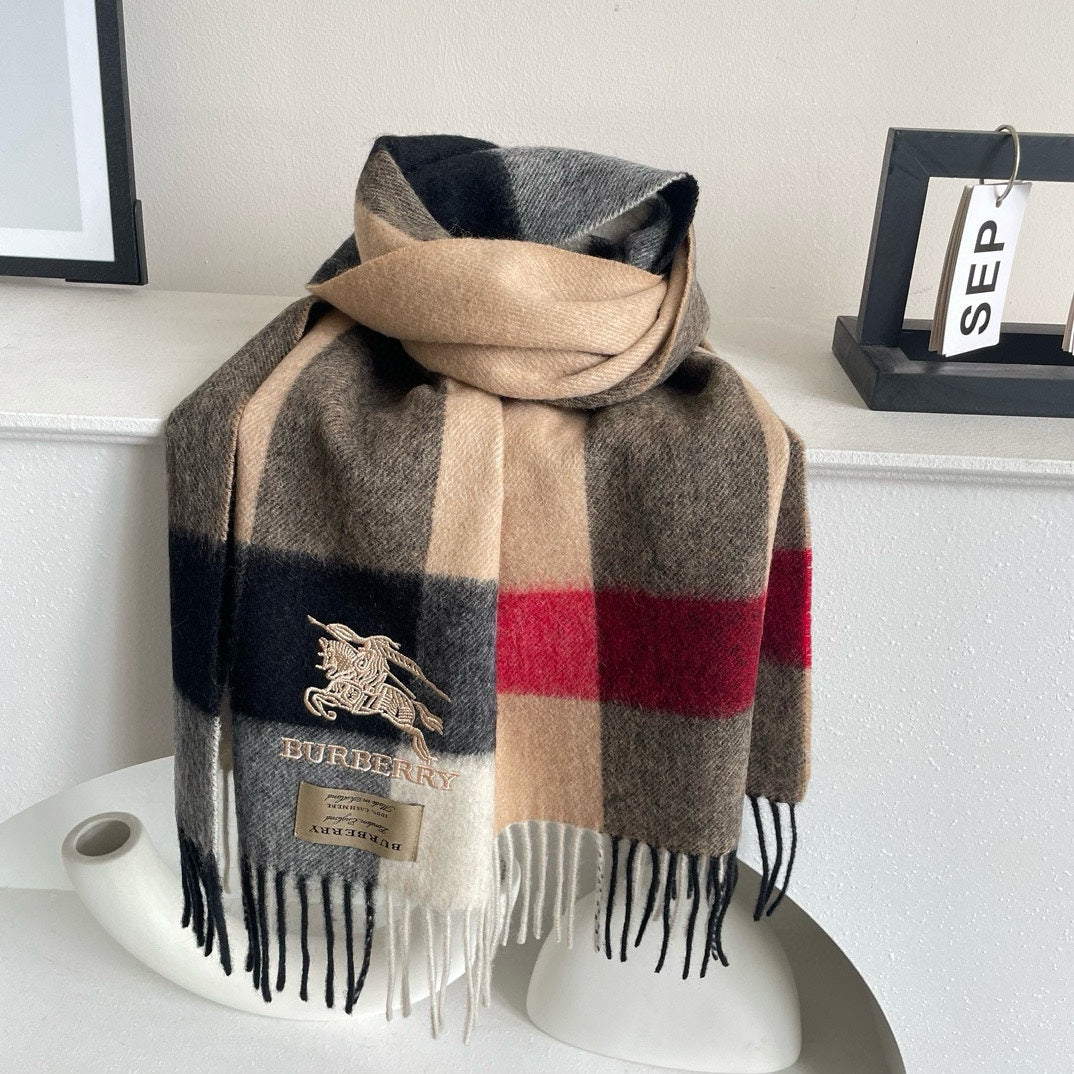 BURBERRY BBR SCARF 180 CM IN CASHMERE 490949
