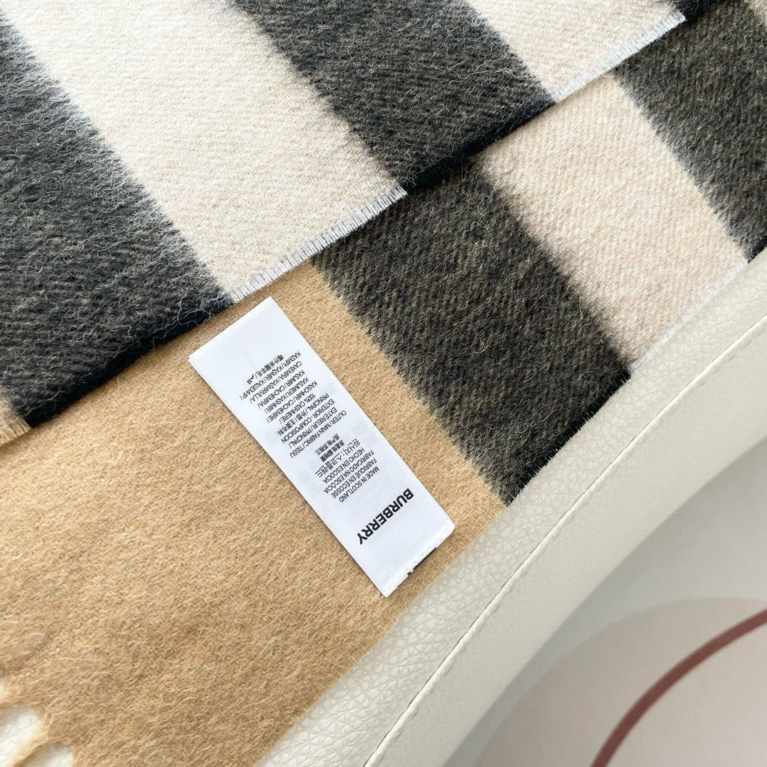 BURBERRY BBR SCARF 210 CM IN CASHMERE 05