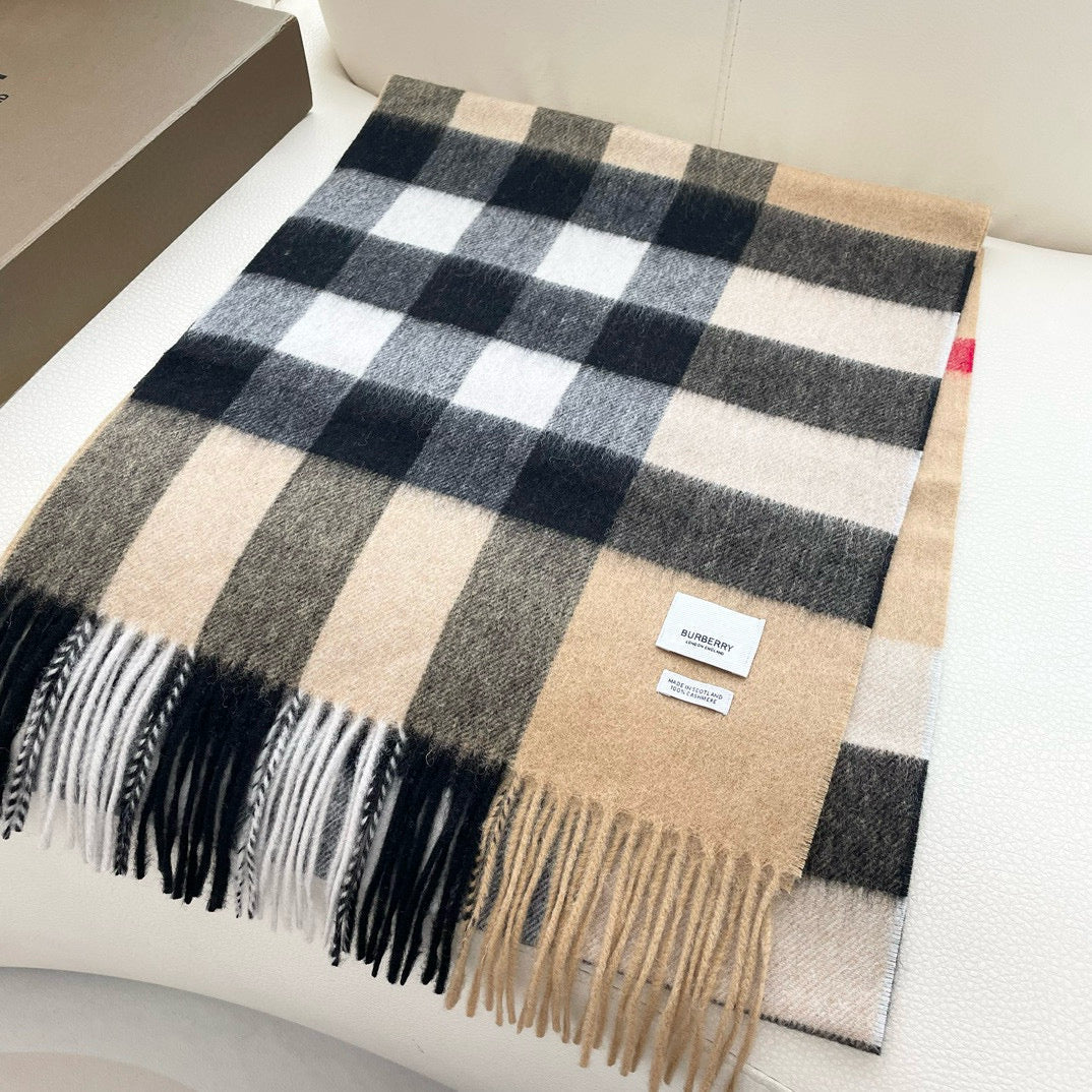 BURBERRY BBR SCARF 210 CM IN CASHMERE 05